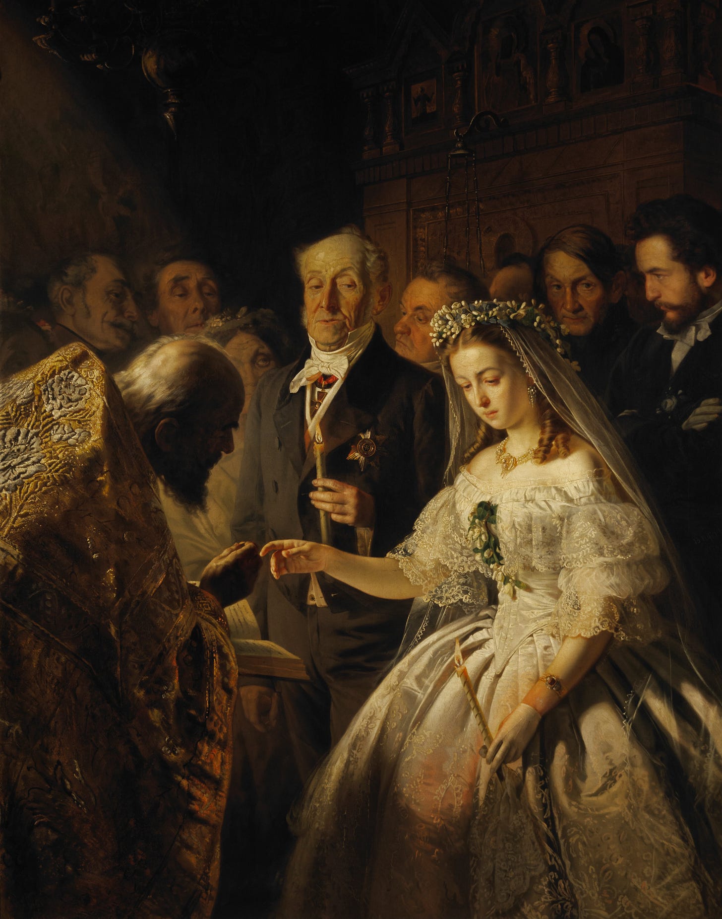 The Unequal Marriage painting by Pukirev The Unequal Marriage painting by Pukirev
