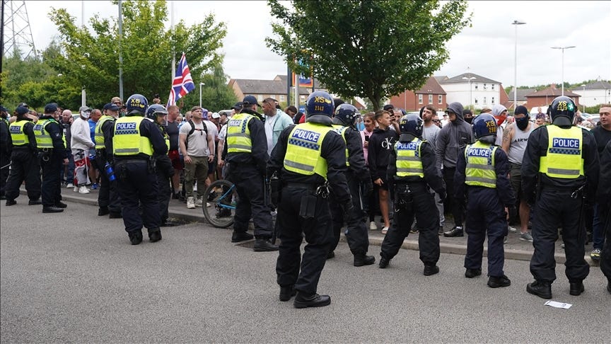 UK police arrest 3 for inciting hate, violence on social media amid  far-right riots