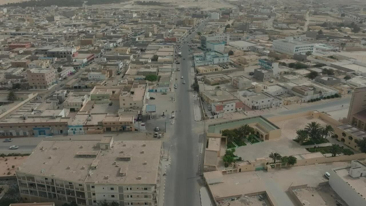Nouadhibou, Mauritania, a key departure point for boats bound for the Canary Islands.