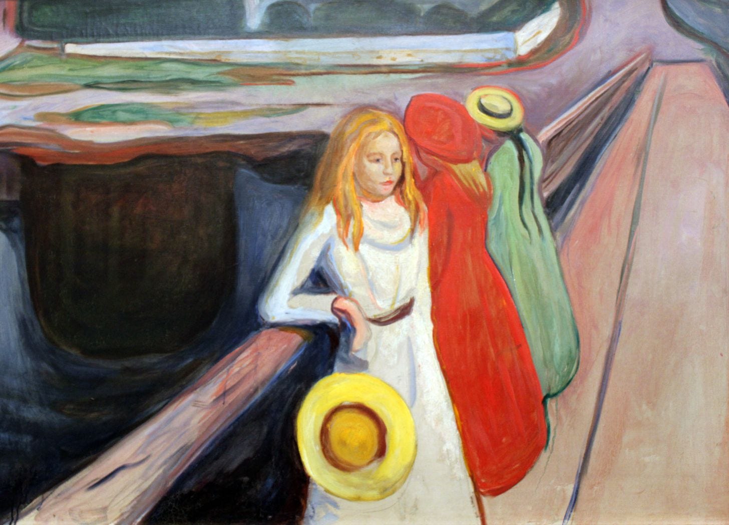 Edvard Munch, Girls on the Bridge Edvard Munch, Girls on the Bridge