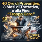 40 Ore di Preventivo, 3 Mesi di Trattativa, e alla Fine: "Troppo Caro."