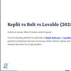 Replit vs Bolt vs Lovable (2025) — Hands‑On Review: What I’d Renew, What I’d Pause