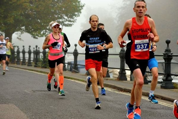 After 10k by a foggy Thames