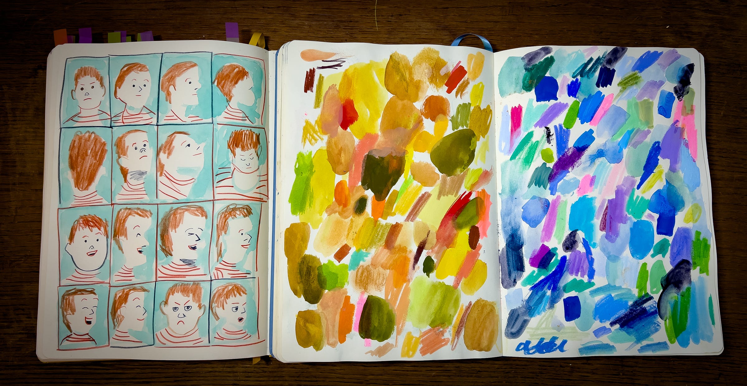 beth spencer's sketchbook experiments