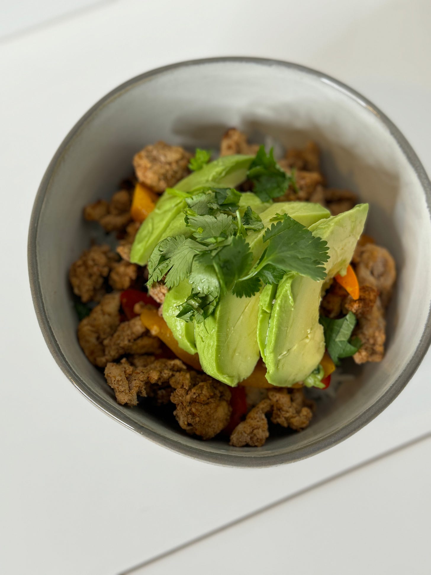Cilantro-lime rice taco bowls