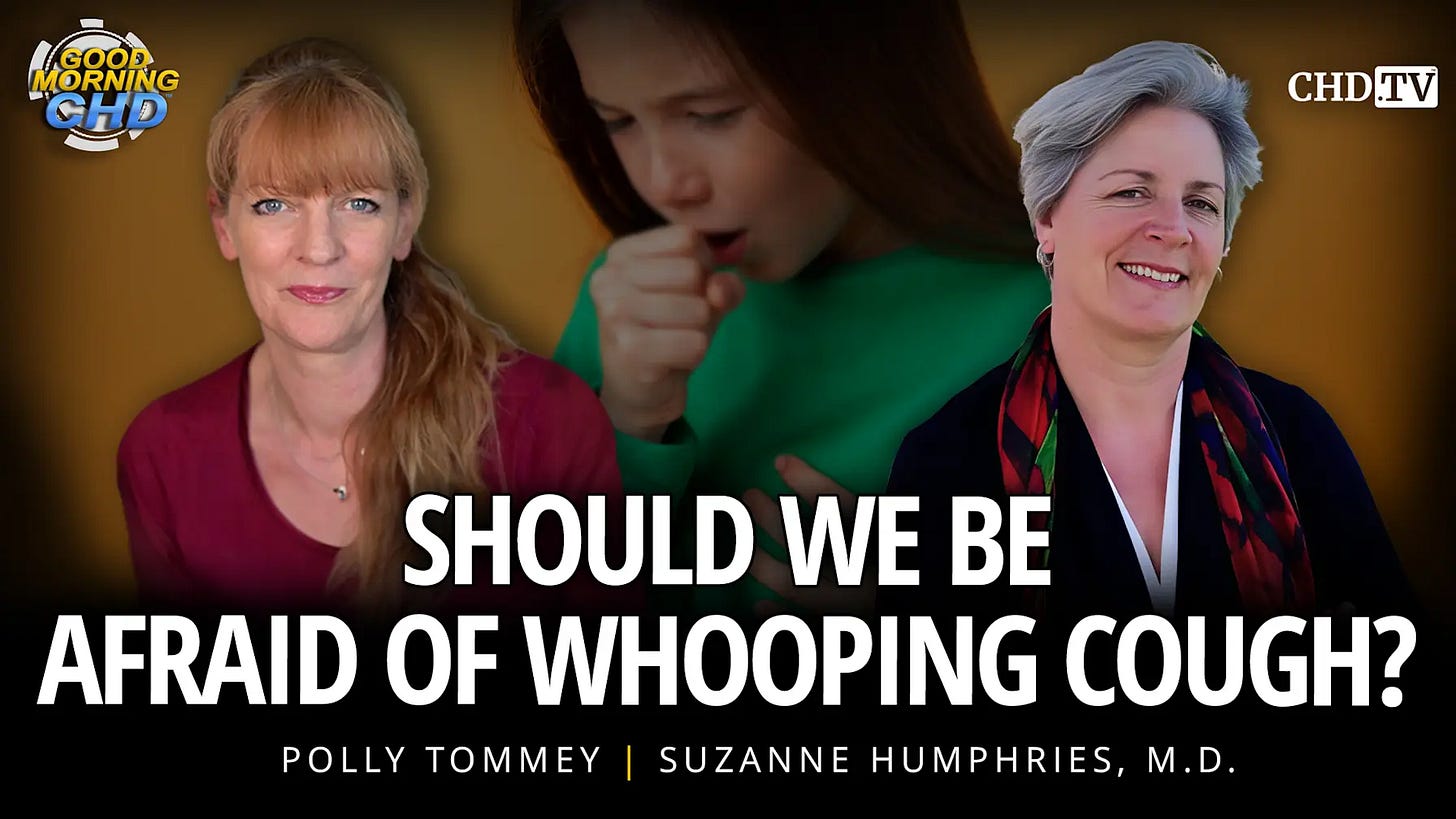 Whooping Cough / Pertussis — Key Questions & Answers: Should we vaccinate babies? (NO). Can Whooping Cough be Treated Successfully? (YES). Should We Be Afraid of Whooping Cough? (NO)