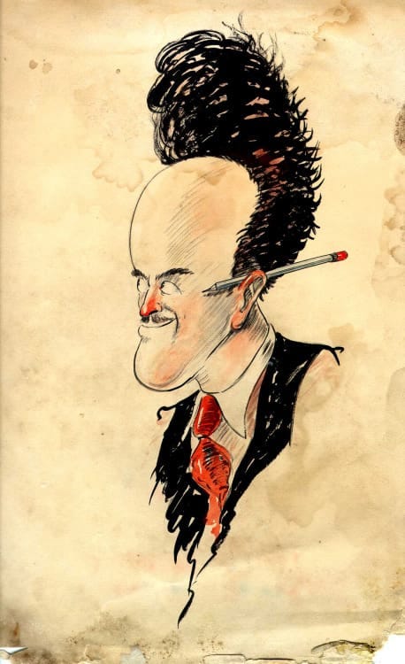 Ub Iwerks drawing by Grim Natwick. (Collection of Stephen Worth.)