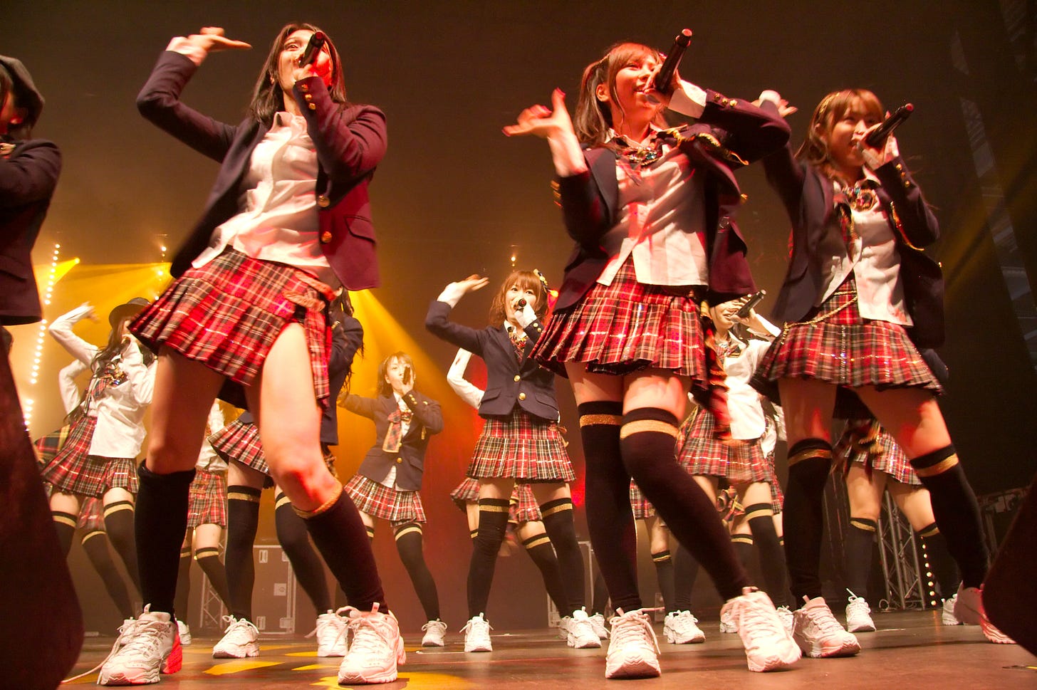 J-pop group AKB48 performing at Japan Expo.