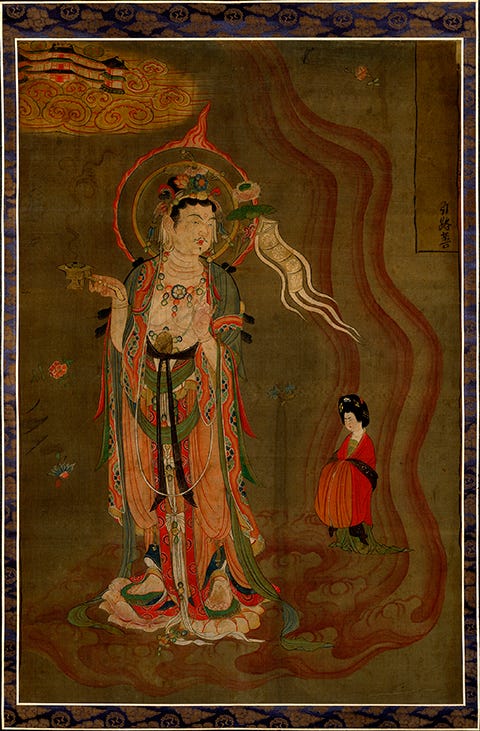 引路菩薩圖像｜來源：Getty Research Institute / Dunhuang Academy
