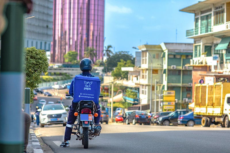 A Paps delivery driver A Paps delivery driver