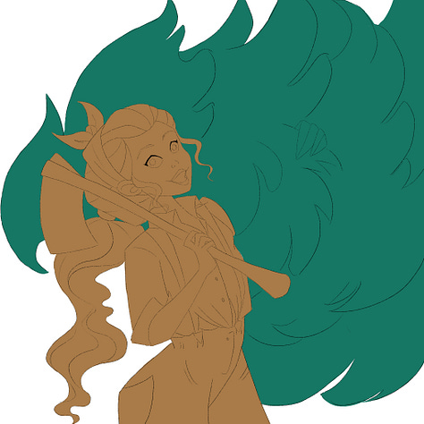 Flat colours, details, shadows, highlights, final touches