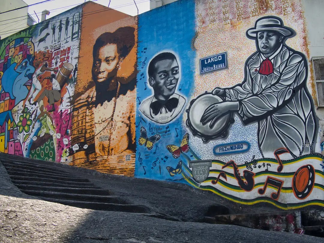 Mural at Pedra do Sal