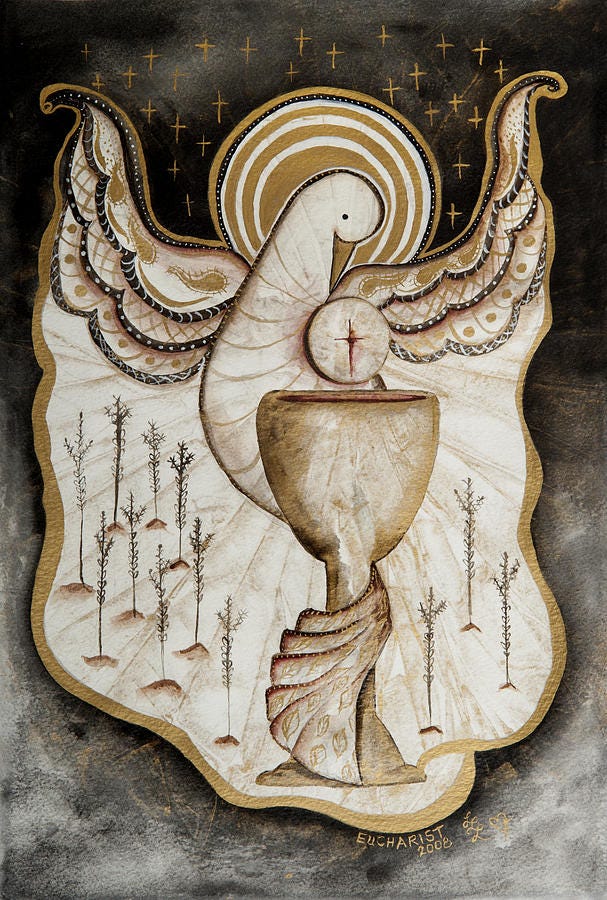 Sacrament of Eucharist by Laura LaHaye