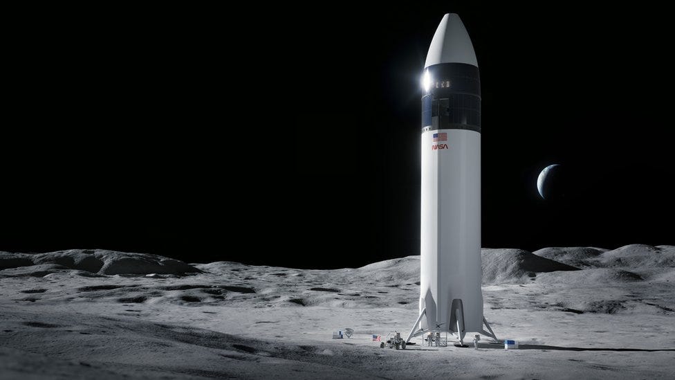 Nasa chooses SpaceX to build Moon lander