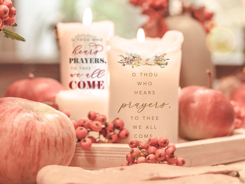 DIY Thanksgiving Candles Set 3 image 1