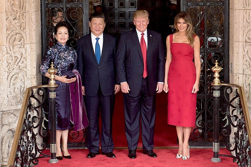 File:Peng Liyuan, Xi Jingping, Donald Trump and Melania Trump at the entrance of Mar-a-Lago, April 2017.jpg File:Peng Liyuan, Xi Jingping, Donald Trump and Melania Trump at the entrance of Mar-a-Lago, April 2017.jpg