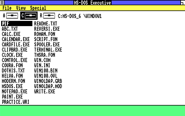 MS-DOS Executive