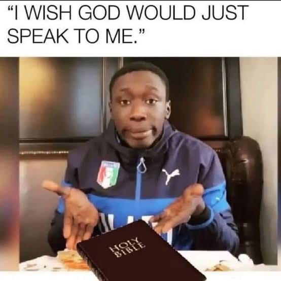 Kingdom Memes on X: "Read your Bible everyday = hear God everyday. Make  everybody rest☺️ https://t.co/ofB0aNFZCB" / X