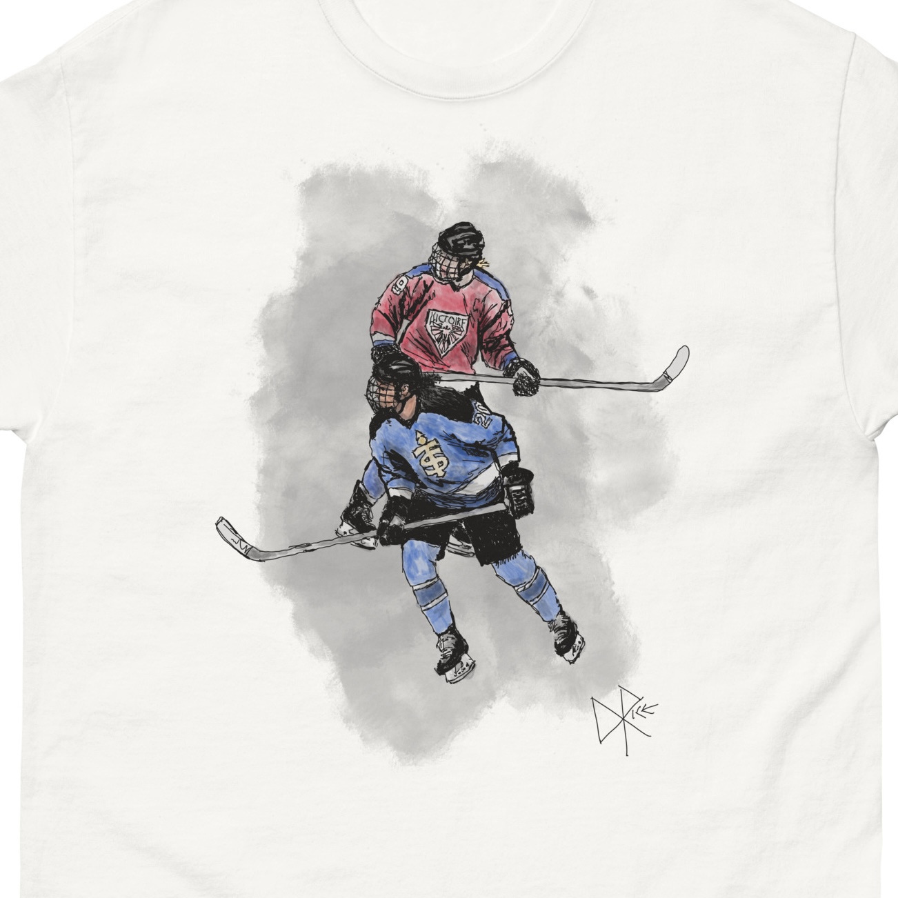 Sarah Nurse & Marie-Philip Poulin of the Professional Women’s Hockey League during its first season in 2024. Sketch art by Don Rice. Sarah Nurse & Marie-Philip Poulin of the Professional Women’s Hockey League during its first season in 2024. Sketch art by Don Rice.