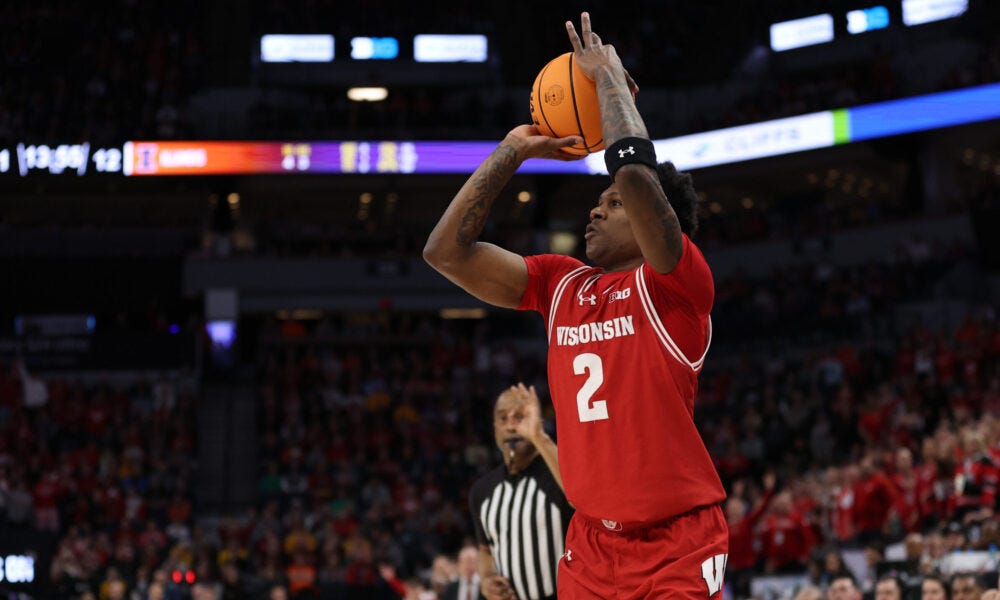 Wisconsin Badgers guard AJ Storr