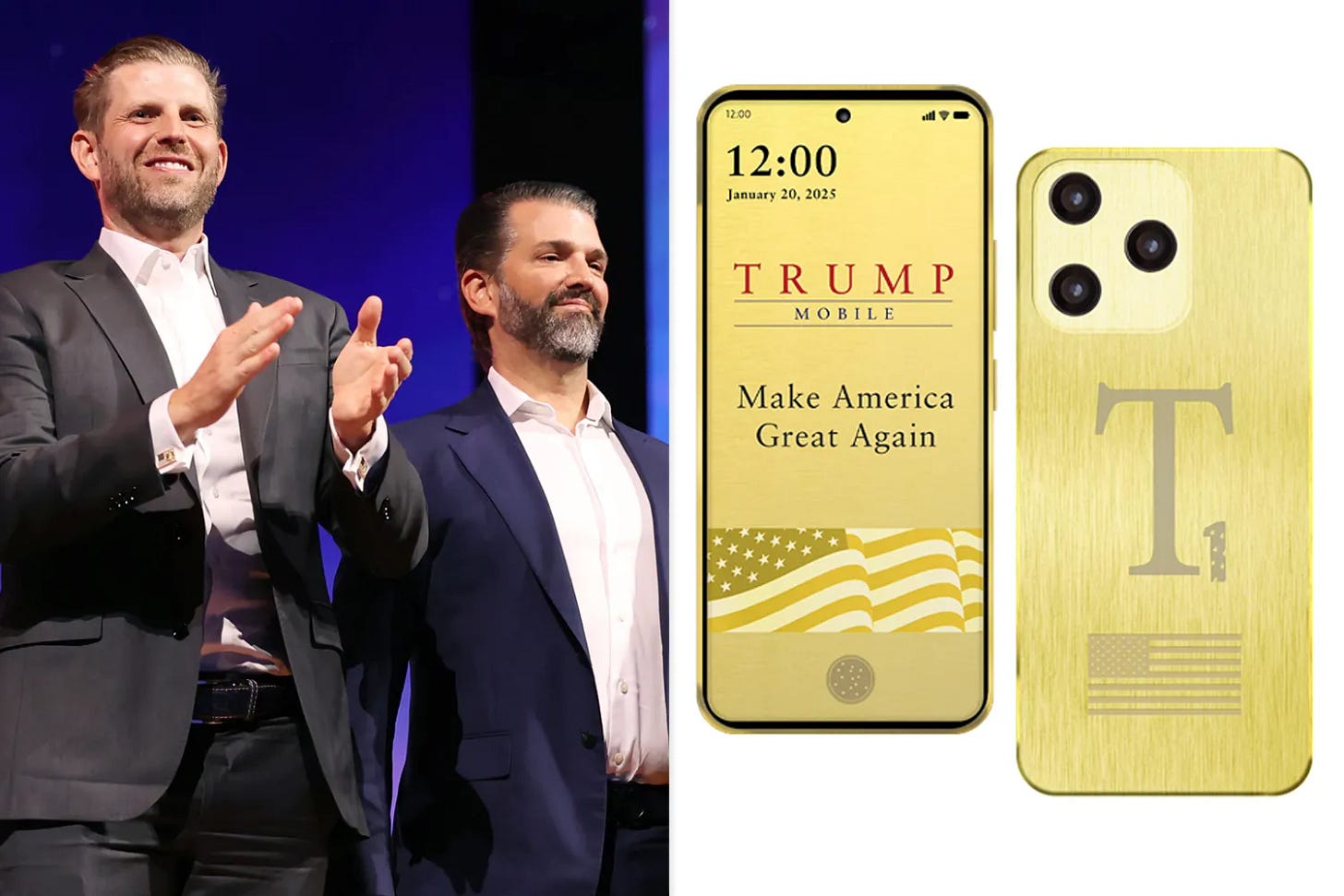 Eric Trump, Donald Trump Jr.; Trump MobileDonald Trump Jr. and Eric Trump launched a new mobile phone venture earlier this year, but some customers are reporting that Trump Mobile has yet to deliver.