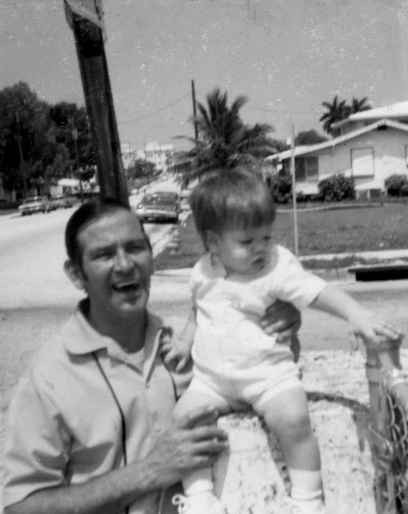 A young Marco Rubio with his father, Mario, outside their first family home in Miami, Florida, in 1972. A young Marco Rubio with his father, Mario, outside their first family home in Miami, Florida, in 1972.