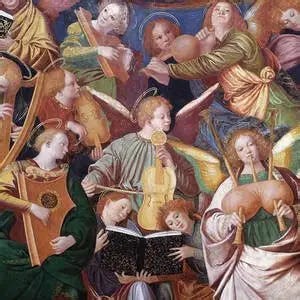 Dome fresco by Gaudenzio Ferrari in the church Santuario della Beata Vergine dei Miracoli in Saronno