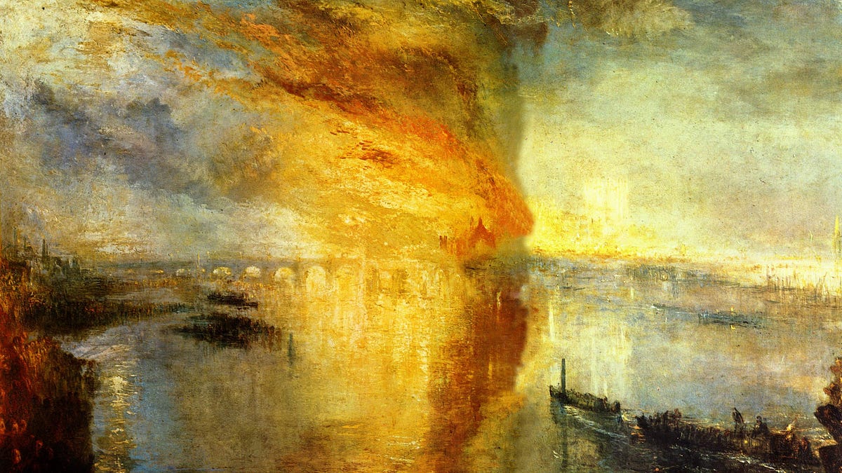 JMW Turner, Burning of the House of Lords