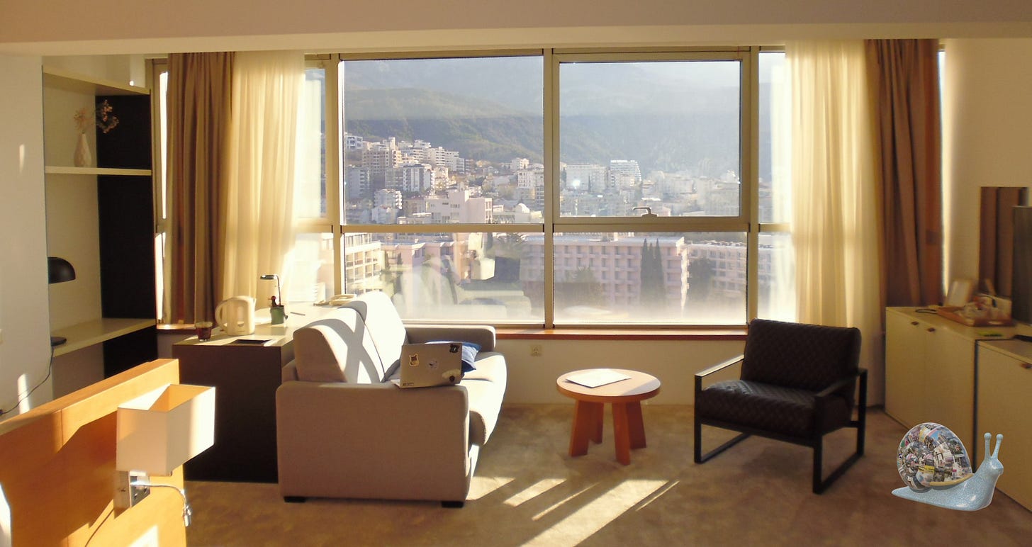 Hotel room interior at the Dukley Hotel, Budva, during the John Smith Trust event. Hotel room interior at the Dukley Hotel, Budva, during the John Smith Trust event.