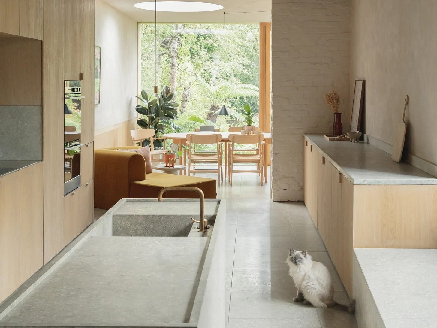 A pared-back, stylish kitchen A pared-back, stylish kitchen