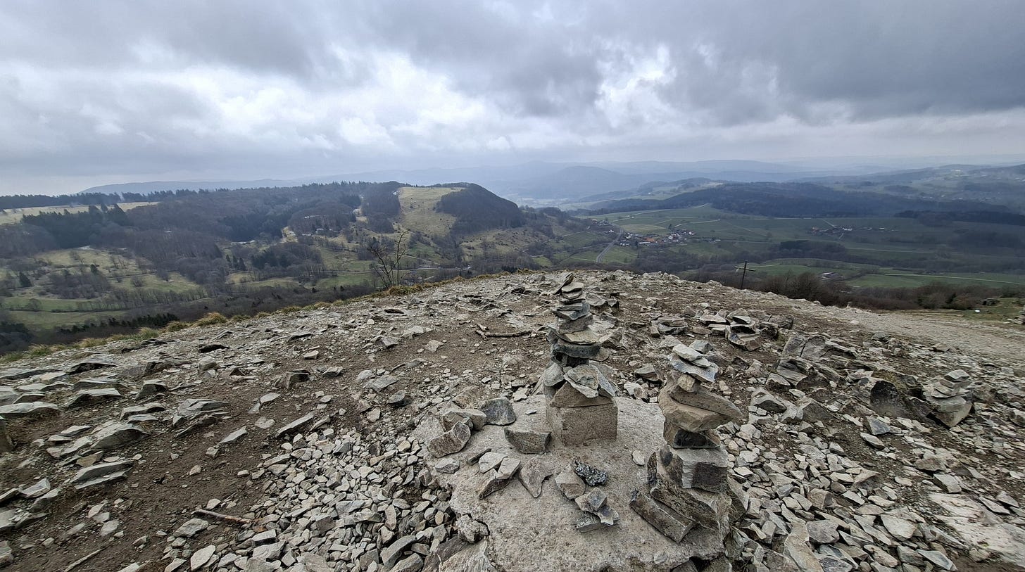 View from a mountain summit