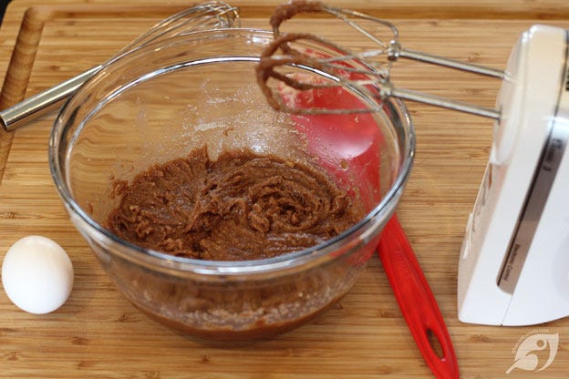 In a separate bowl, melt the milk chocolate by microwaving for 15-second intervals until melted and smooth. Let the chocolate cool slightly, add the butter and both sugars, beating until light and fluffy In a separate bowl, melt the milk chocolate by microwaving for 15-second intervals until melted and smooth. Let the chocolate cool slightly, add the butter and both sugars, beating until light and fluffy