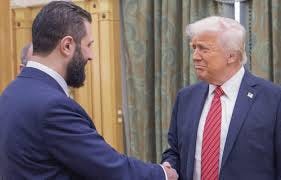 Donald Trump meets new Syrian President ...