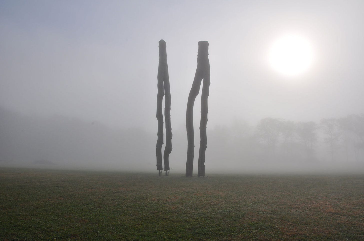 Walter Channing - Sculpture in Channing Daughters vineyards (Photo courtesy Channing Daughters) Walter Channing - Sculpture in Channing Daughters vineyards (Photo courtesy Channing Daughters)