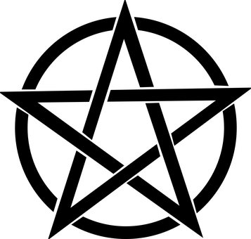 Pentagram, Black, Magic, Pagan, Pentacle