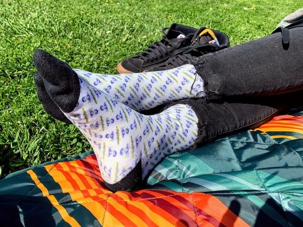 There’s no better way to enjoy a warm spring day than with your Highlighter Socks. VIP Mahogney knows how to wear them. Become a VIP, and if you’re lucky, you could get your own pair. There’s no better way to enjoy a warm spring day than with your Highlighter Socks. VIP Mahogney knows how to wear them. Become a VIP, and if you’re lucky, you could get your own pair.
