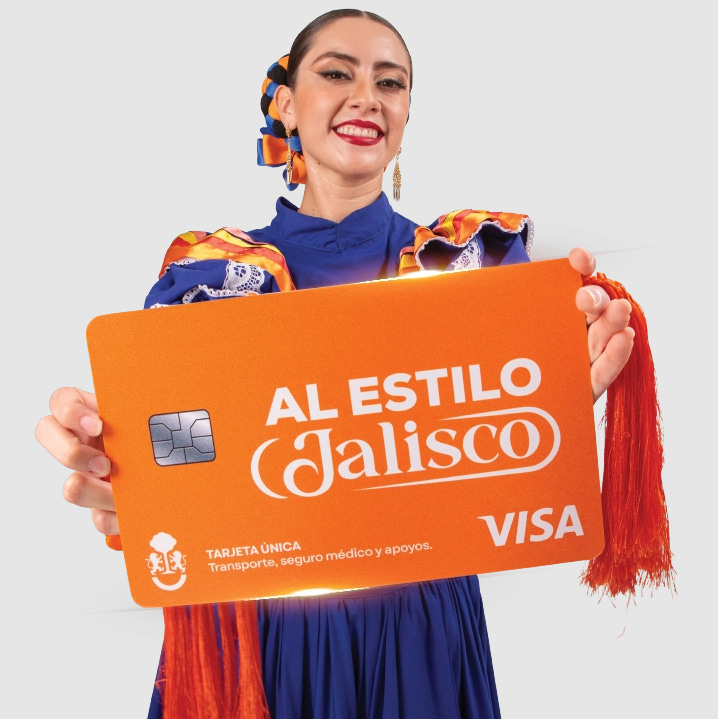 Imagen promocional de la tarjeta gubernamental Al Estilo Jalisco, tomada del sitio tarjetaunica.jalisco.gob.mx