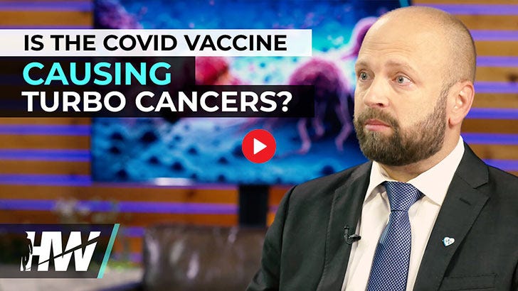 turbo tumors linked to covid jabs