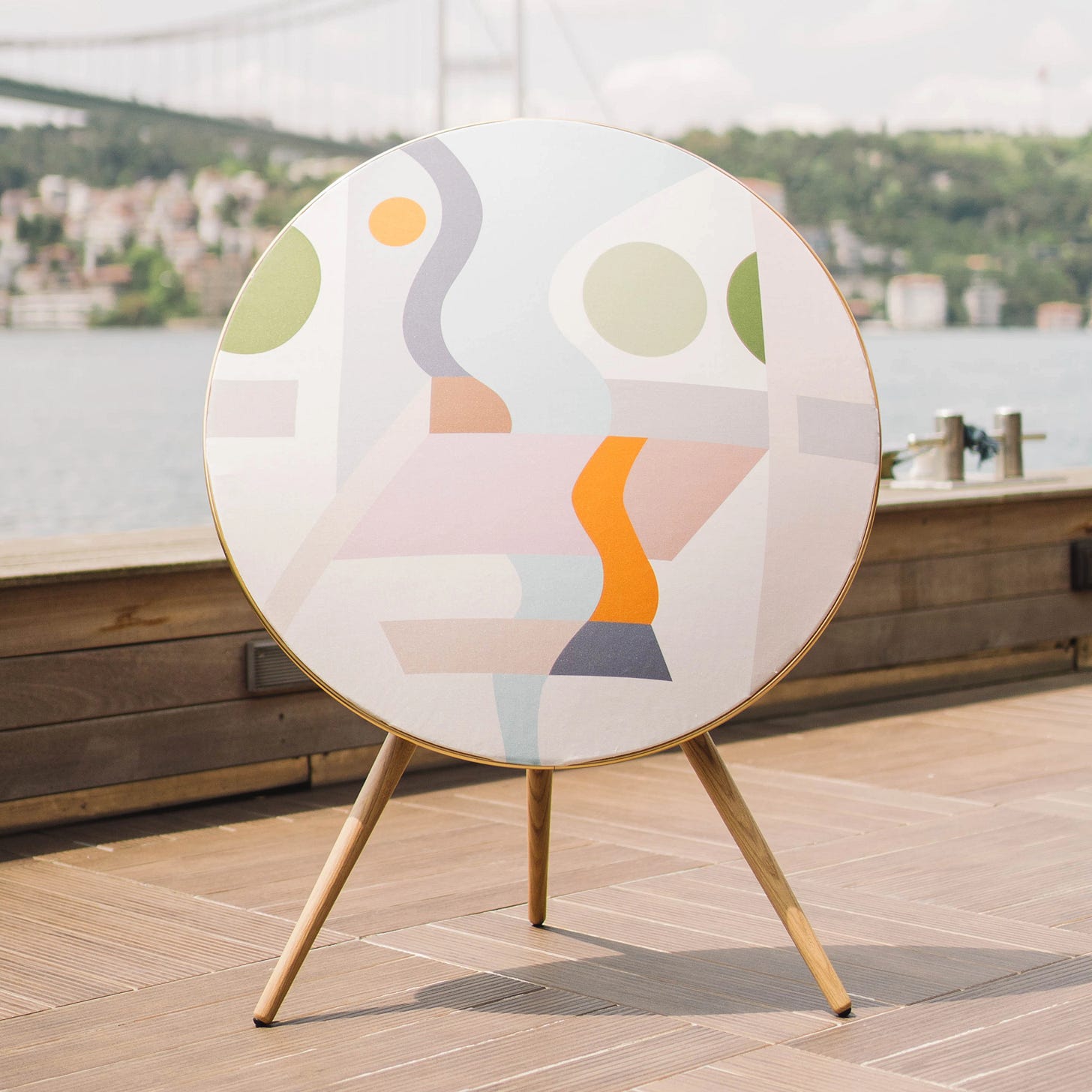 Art of A9 cover on Beosound A9 Art of A9 cover on Beosound A9
