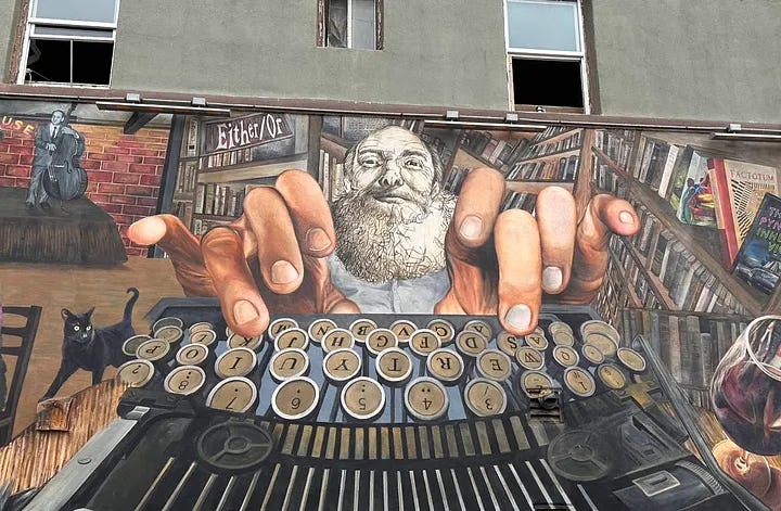 Literary Street Art in Hermosa Beach. Photo by Mark Tulin.