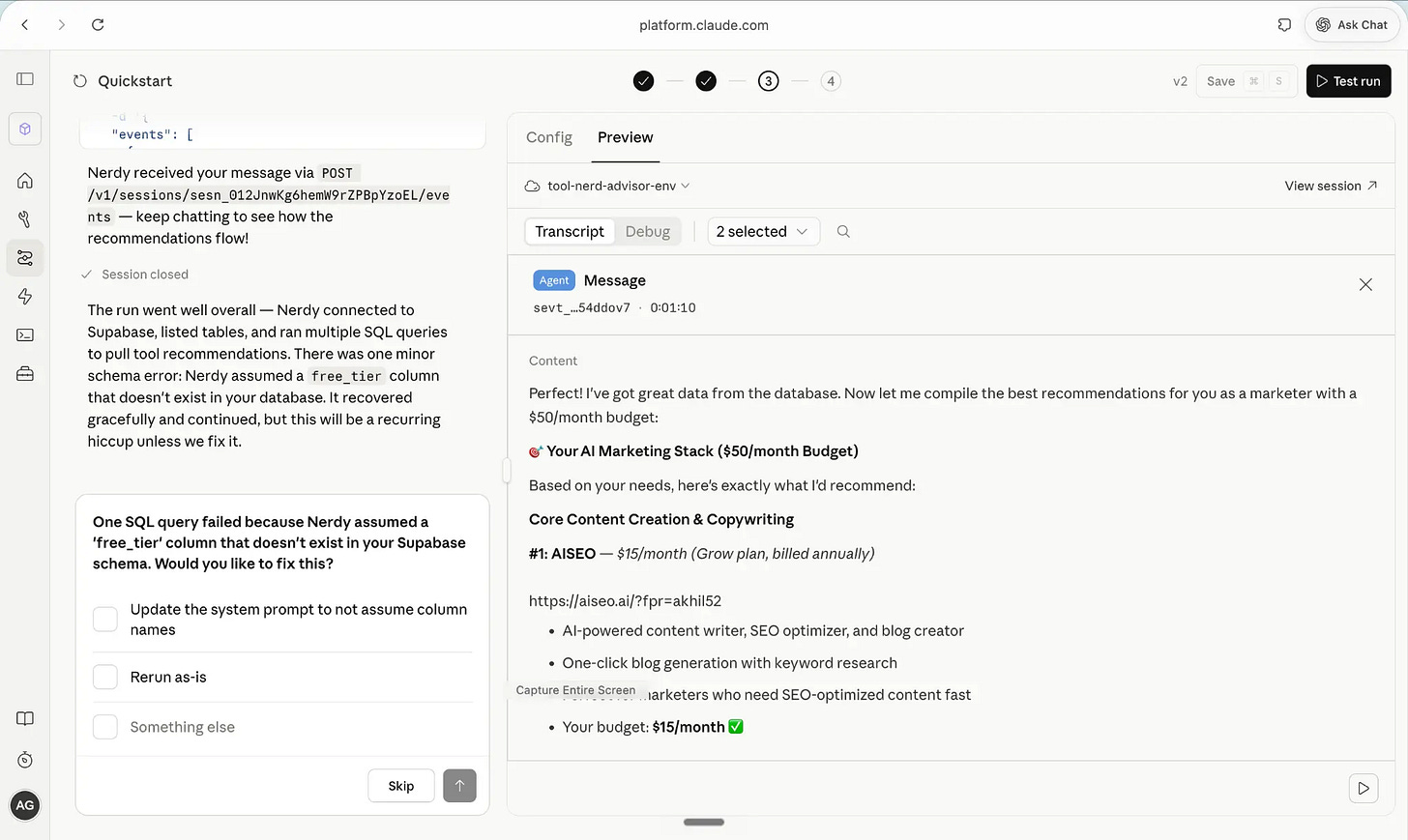Debug Analysis - Platform Suggests Fix Debug Analysis - Platform Suggests Fix