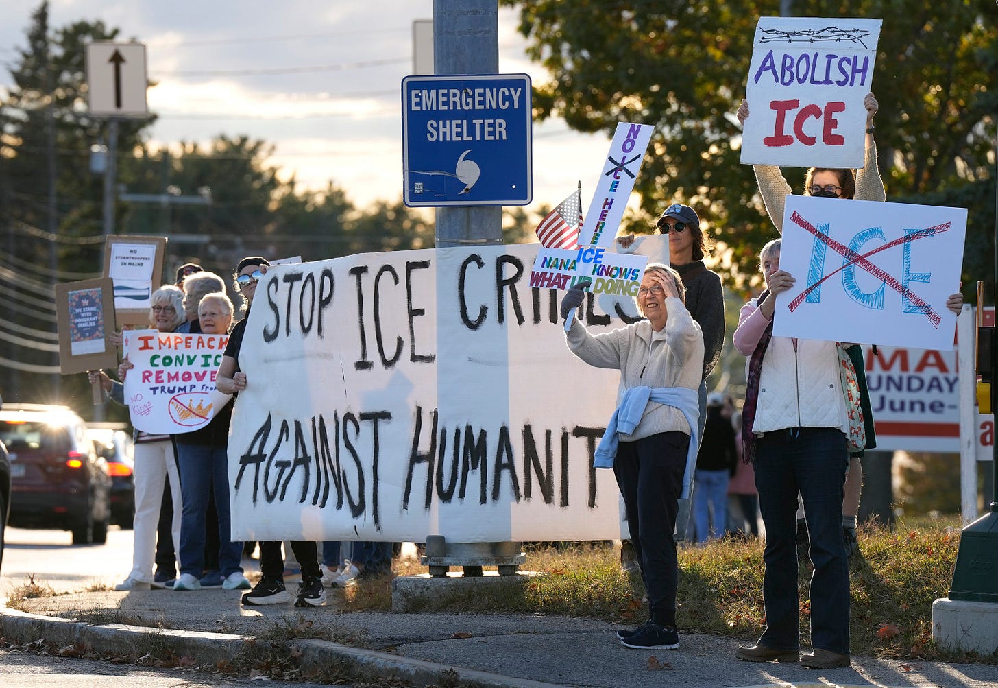 Dueling rallies in Scarborough reflect differing views of ICE's actions in Maine and around nation Dueling rallies in Scarborough reflect differing views of ICE's actions in Maine and around nation