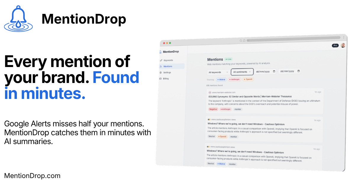 MentionDrop Screenshot 1