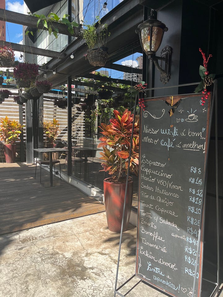Coffee shop in Brazil