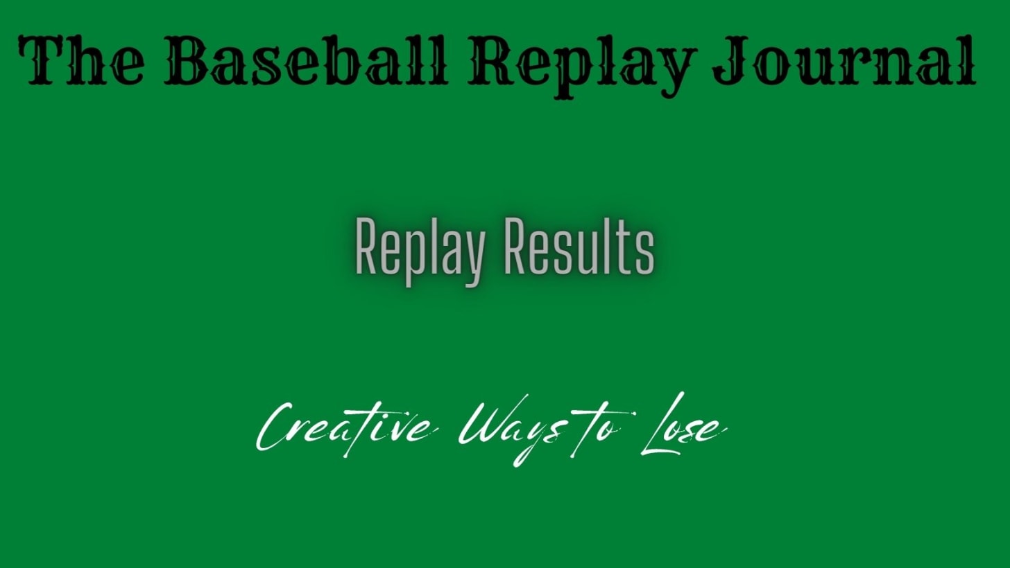 Baseball Replay Journal