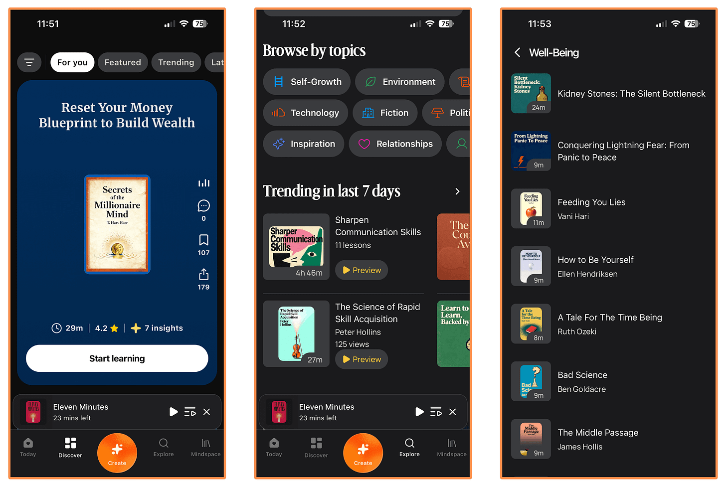 BeFreed mobile app BeFreed mobile app