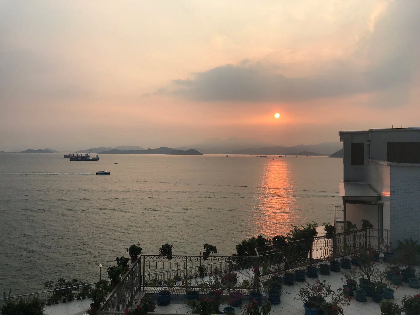 Sunset and Views from the Walk to Sai Wan Swimming Shed Sunset and Views from the Walk to Sai Wan Swimming Shed