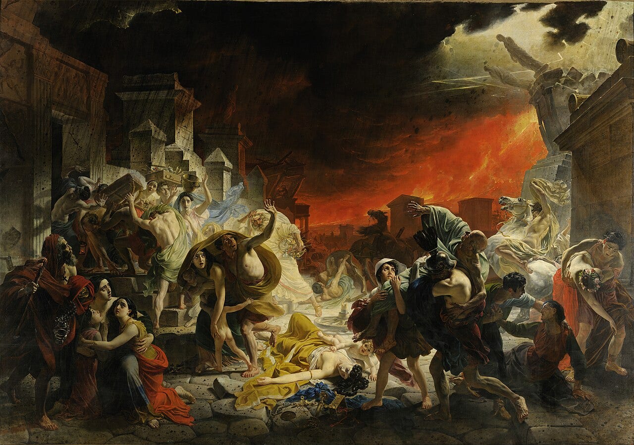 Karl Bryullov, The Last Day of Pompeii, 1830 to 1833 Karl Bryullov, The Last Day of Pompeii, 1830 to 1833