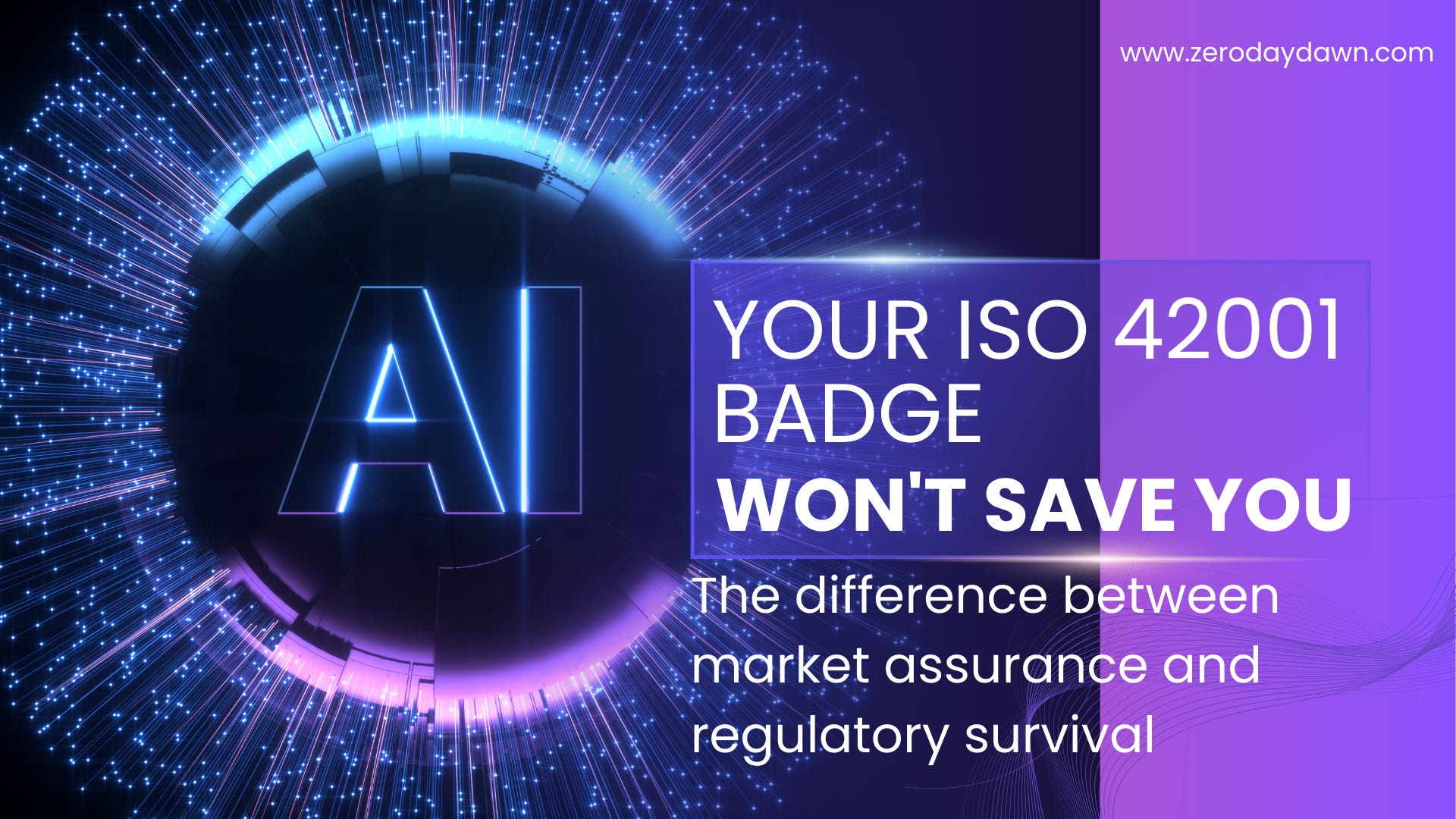 G-RAP / Swiss – What Does It Mean シールド Your ISO 42001 Badge Won't Save You