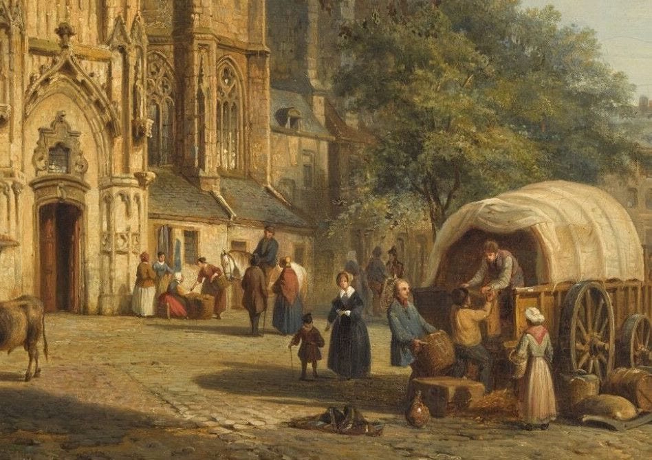 Cornelis Springer View of the Aachen Cathedral